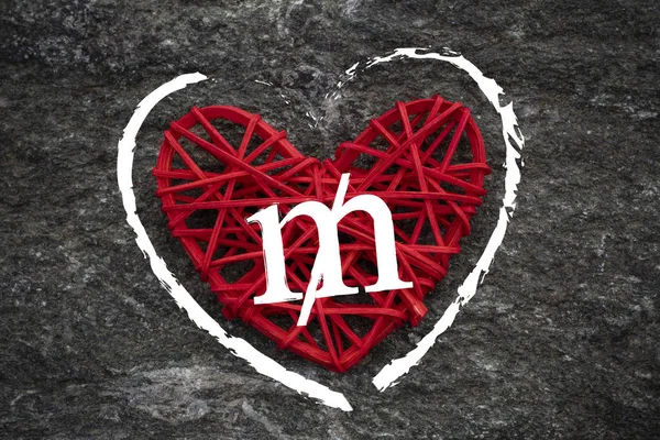 Love of money. USA Mill symbol on a red heart. Love theme