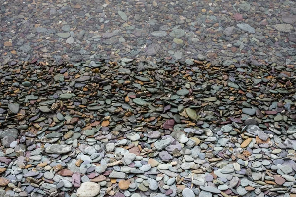 海岸の小石のプライベートビーチ バック グラウンド — ストック写真