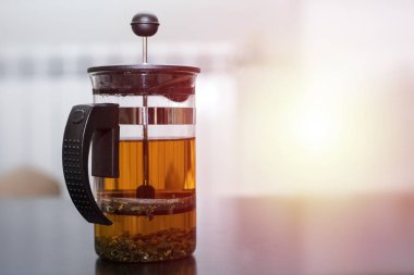 Çay brewer tablodur. Metniniz için kopya alanı
