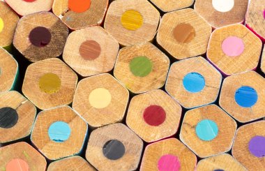 renkli kalemler makro arka plan.