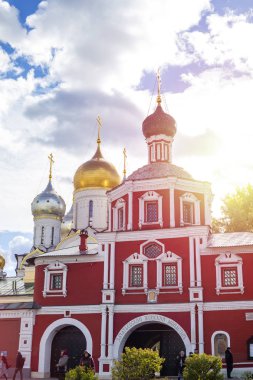 Moskova, Rusya, Moskova'da 30 Eylül 2018, manastır. Kavramsal Manastırı - Moskova en eski manastırda