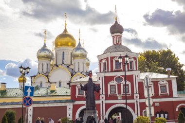 Moskova, Rusya, Moskova'da 30 Eylül 2018, manastır. Kavramsal Manastırı - Moskova en eski manastırda