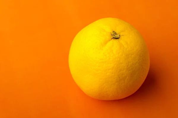 Dojrzałych Pomarańczy Pomarańczowym Tle Miejsce — Zdjęcie stockowe