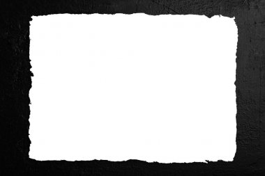 Kopyalama alanı olan siyah çerçeve. Üstte görüntü