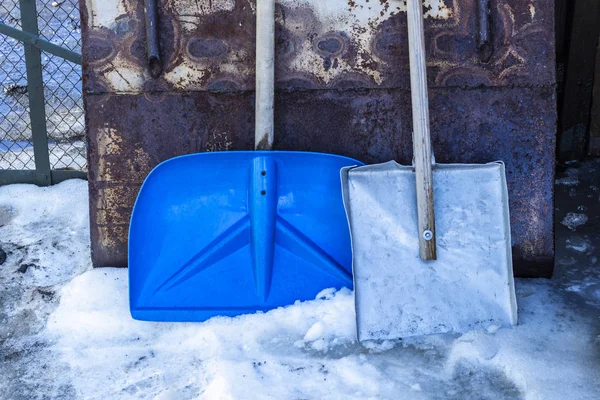 snow removal tool. shovels from different materials