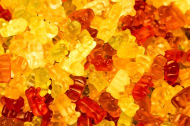 bir ayı şeklinde marmelat çiğneme. Arka Plan Dokusu