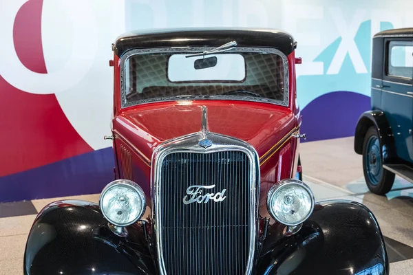 Moscow Rússia Maio 2019 Exposição Carros Retro Aeroporto Domodedovo Carro — Fotografia de Stock