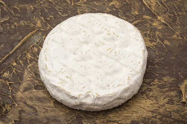 Camembert Sýr Textově Stole Svačinku Vínu Detailní — Stock fotografie