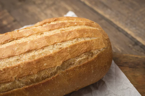 French baguettes. Wheaten long loafs. Traditional baked white bread. Copy space