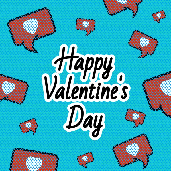 Fondo Del Día San Valentín Con Corazones Ilustración Vectorial — Archivo Imágenes Vectoriales