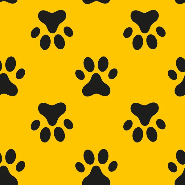 Pençe izine sahip kusursuz bir arkaplan. Vektör illüstrasyonu
