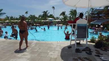 Hasat Caye havuzu büyük Üzengi Cay (Berry Adaları) Karayip Belize günde Ağustos 2017