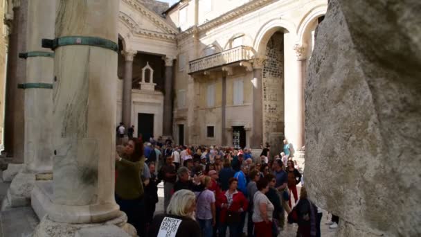 Palácio Diocleciano Split Croácia Outubro 2017 — Vídeo de Stock