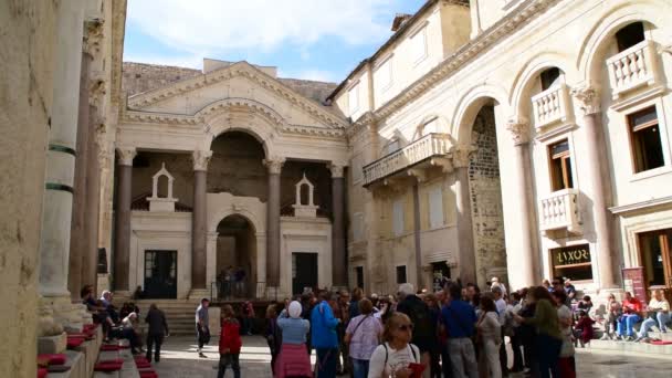 Palácio Diocleciano Split Croácia Outubro 2017 — Vídeo de Stock