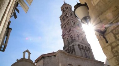 Güneşli bir günde, Hırvatistan Split içinde Saint Domnius Katedrali