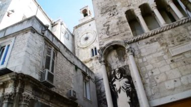 Saat Kulesi Halk Meydanı'nda Hırvatistan Split