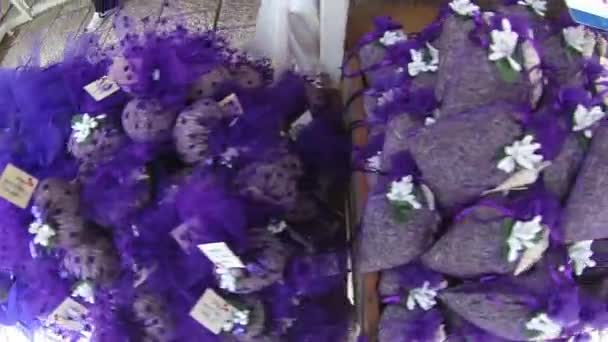 Tienda Recuerdos Con Regalos Lavanda — Vídeo de stock