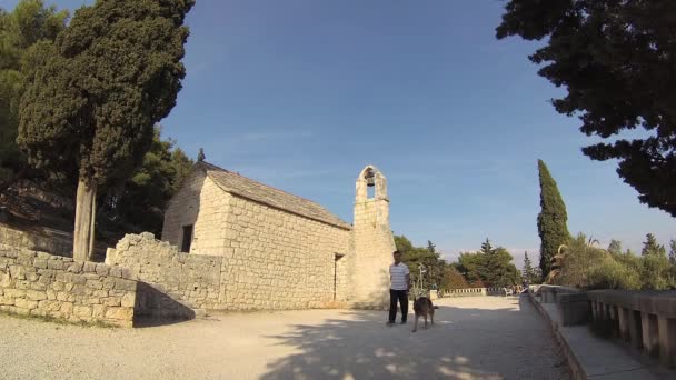 Church Nikola Cestovatelů Split Chorvatsko Října 2017 — Stock video