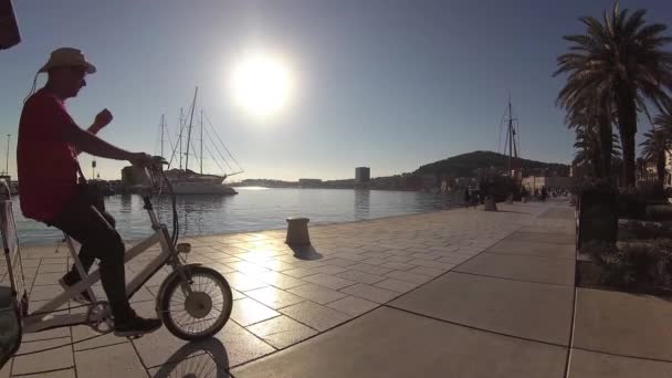 Split Kroatië Oktober 2017 — Stockvideo