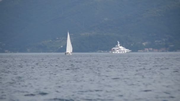 Barca Vela Yacht Mare — Video Stock