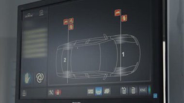 otomobillerin teknik muayene için bilgisayar