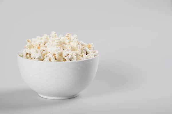 Popcorn Bowl Isolated White — Stock Photo, Image