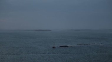 Fort Gorges Portland Maine ön nehrinde görünümünü
