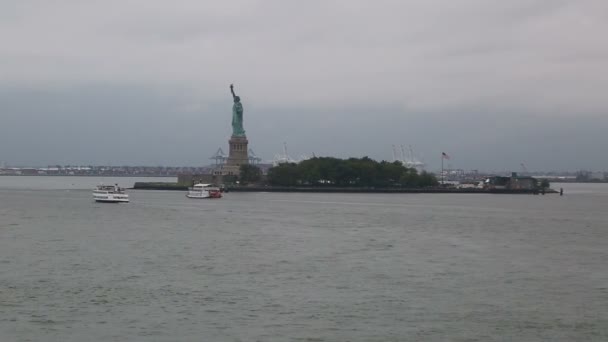 Статуя Свободы — стоковое видео