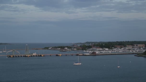 Nábřeží Portland Maine Usa — Stock video