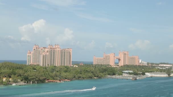 Atlantis Resort Paradise Island Nassau Bahama — Stockvideo