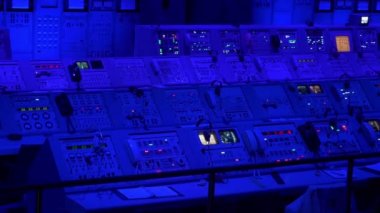 Kontrol odası-Kennedy Uzay Merkezi, Florida, USA