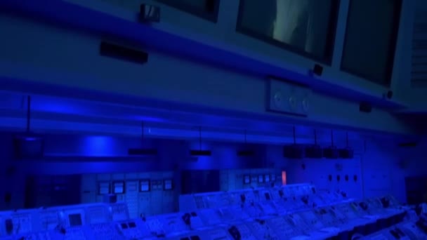 Διαστημικό Κέντρο Κέννεντυ Φλόριντα Ηπα Δωμάτιο Ελέγχου — Αρχείο Βίντεο