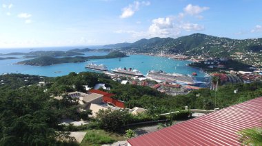 Charlotte Amalie, Saint Thomas, Aziz Thomas, Virgin Adaları, kıyı kenti demirlemiş gemilerindeki