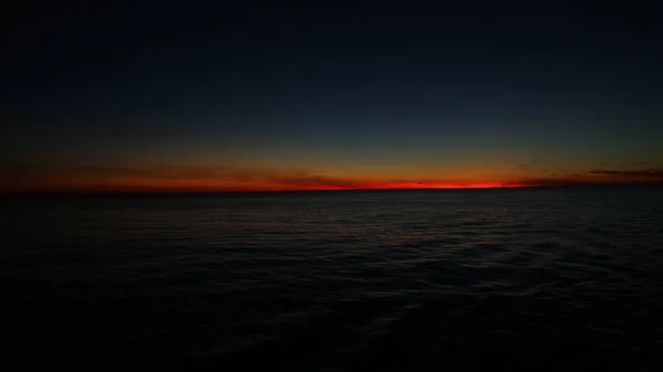 Oceano Cielo Durante Ora Del Tramonto — Foto Stock