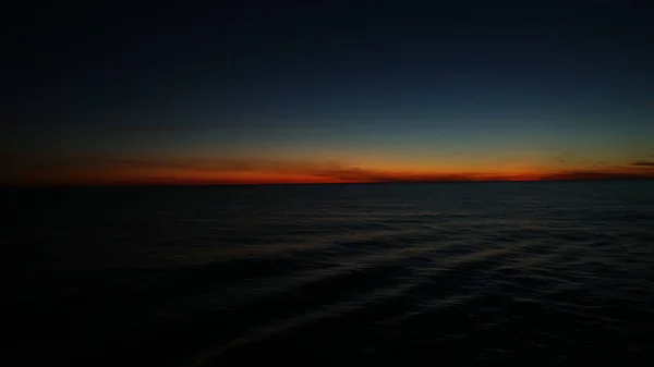 Vista Del Océano Durante Puesta Del Sol — Foto de Stock