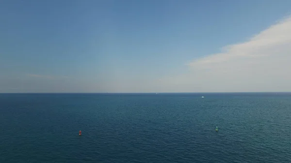 Ein Blauer Horizont Auf Dem Weg Aus Dem Hafen Von — Stockfoto