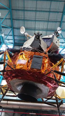 Florida, ABD: Apollo ay modülü Kennedy Uzay Merkezi ziyaretçi karmaşık, Cape Canaveral, Florida, Usa kopyası.
