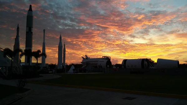 Kennedy Space Center Florida Eua Rocket Garden View Merritt Island — Fotografia de Stock