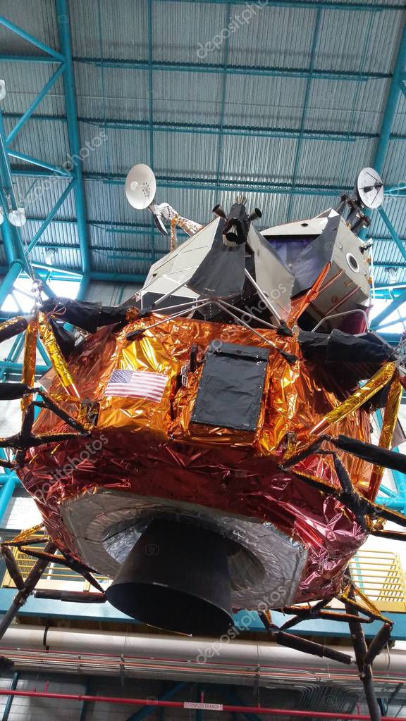 FLORIDA, USA: Replica of Apollo Lunar Module in Kennedy Space Center Visitor Complex, Cape Canaveral, Florida, USA.