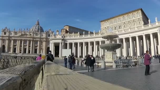 Vatikanen Rom Italien November 2018 Basilica San Pietro City State — Stockvideo