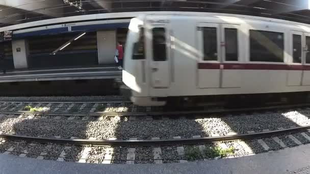 Ponte Mammolo Roma Metrosu Roma Talya Metro Istasyonu Kasım 2018 — Stok video