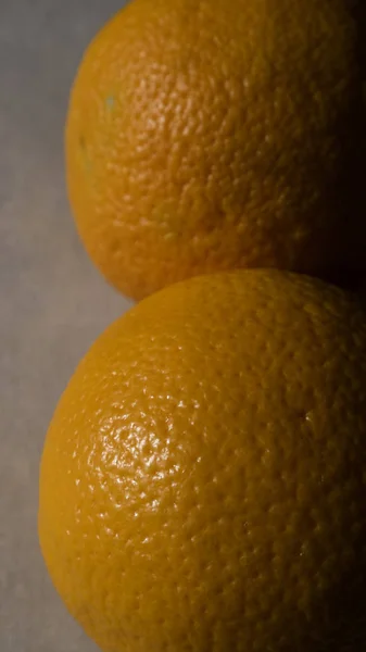 Вкусные Здоровые Два Апельсина — стоковое фото
