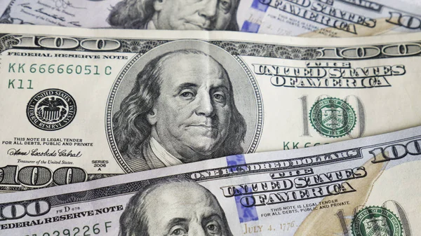 Para birimi bize doları banknot yakın çekim. Başkan portresi.