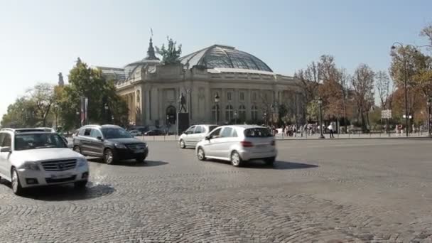 Verkehr Auf Den Straßen Von Paris Oktober 2011 Paris Frankreich — Stockvideo