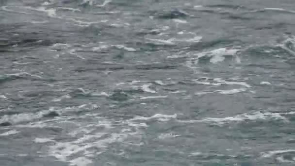 Viharos Hullámok Óceán Közelről — Stock videók