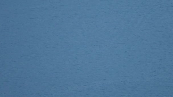 Расслабляющая Голубая Спокойная Поверхность Морской Воды — стоковое видео