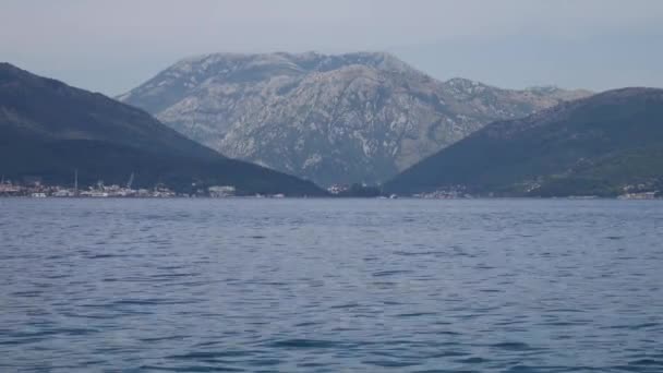 Nábřeží Hory Zátoce Kotor — Stock video