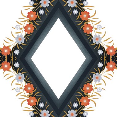 Vektör çizimi. Eski bir süs. pürüzsüz arkaplan