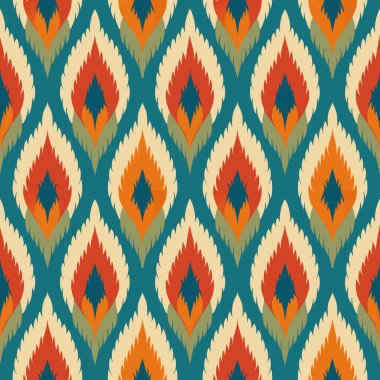 Etnik, pürüzsüz bir model. el çizimi vektör arkaplanı