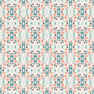 Çiçeklerle kusursuz desen